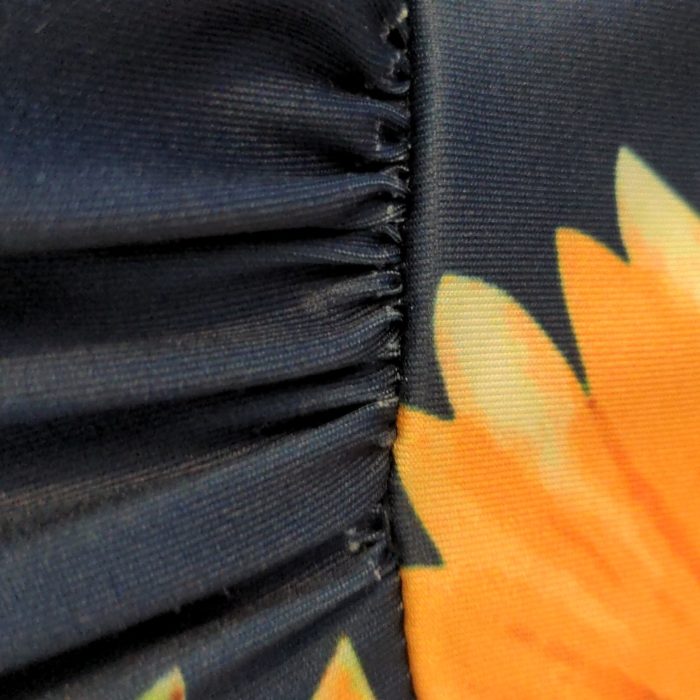 Ouges Women's Size M One Piece Sunflower Print Dr… - image 4